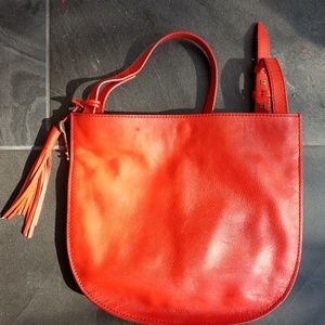 Large Fossil structured leather coral cross over